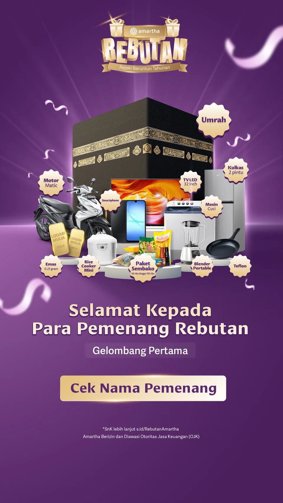 Selamat Kepada Para Pemenang Rebutan Gelombang Pertama - Cek Nama Pemenang