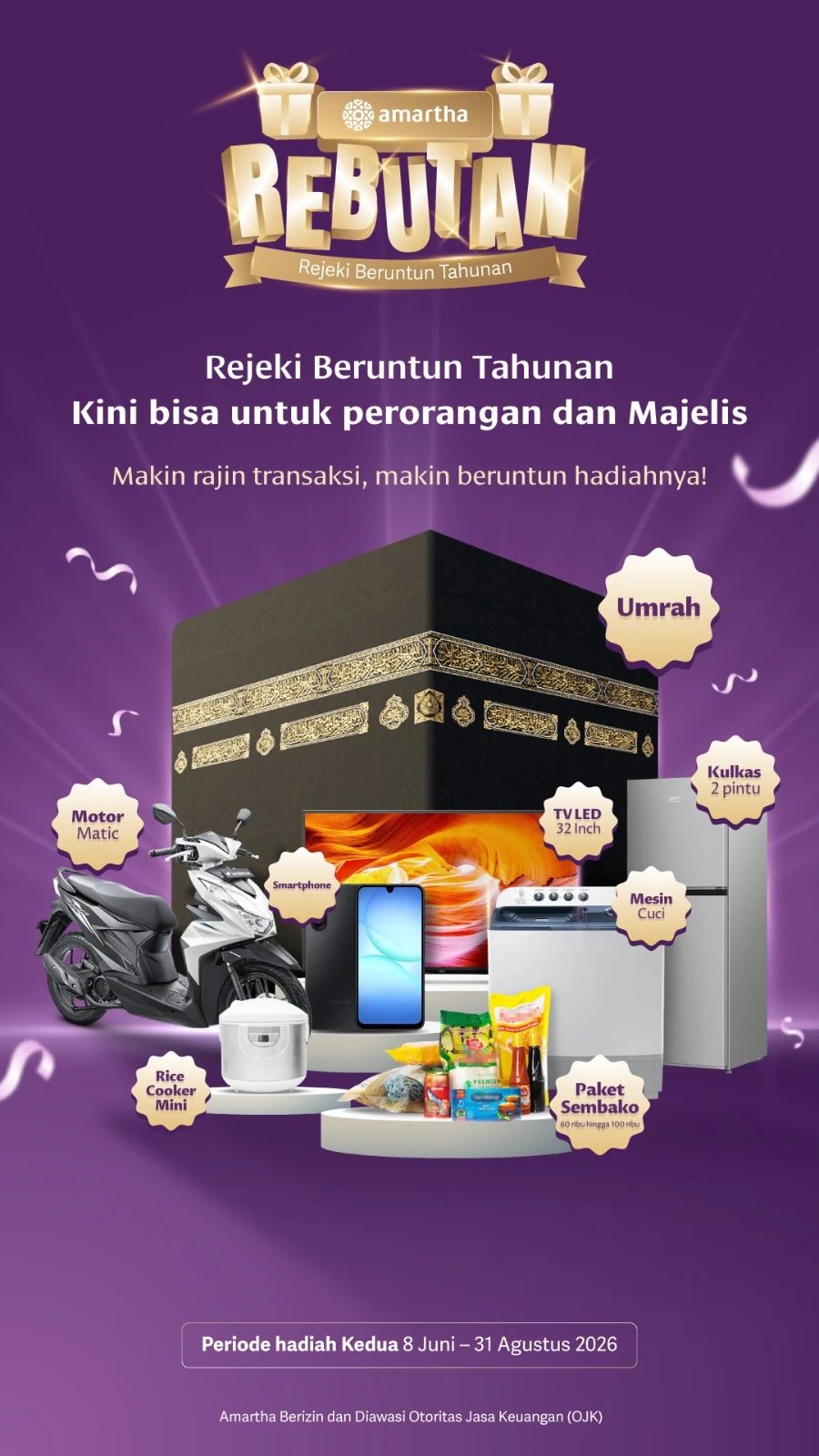 Amartha Rebutan 2026 - Rejeki Beruntun Tahunan untuk Perorangan dan Majelis
